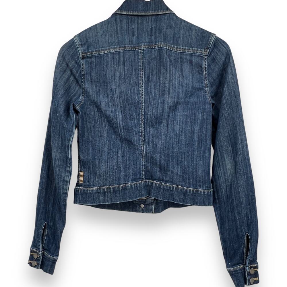 Paige Denim Jacket Women's S Dark Wash Jean Jacket Button Down Collared - Picture 2 of 8
